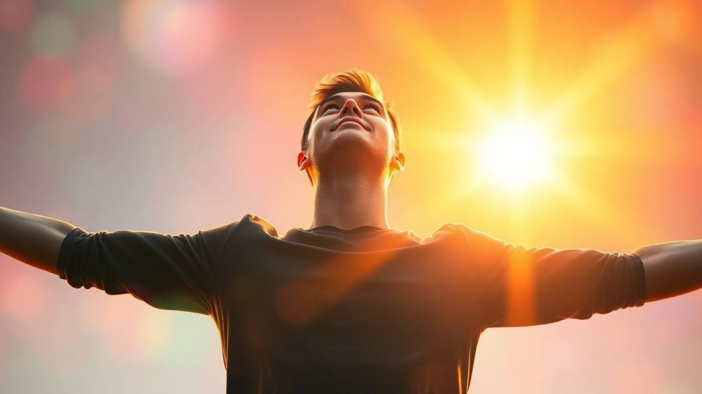 Person achieving confidence and unlocking potential.